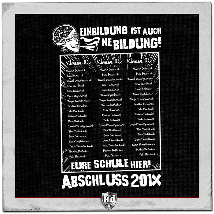 Abschluss T-Shirt Noch mehr Bildung wäre arrogant