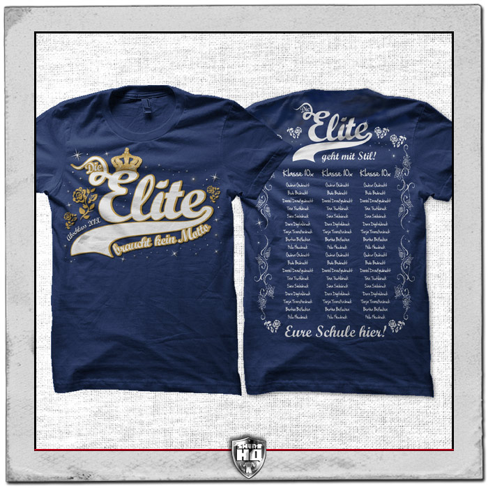 Abschluss T-Shirt die Elite