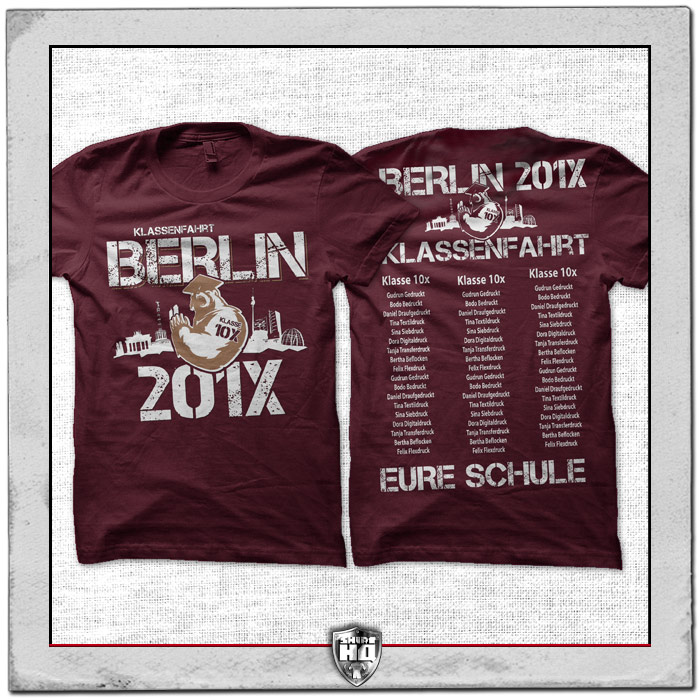 Abschlussfahrt T-Shirt Berlin