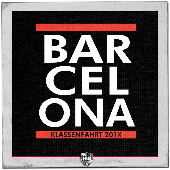 Abschluss Shirt Klassenfahrt Barcelona