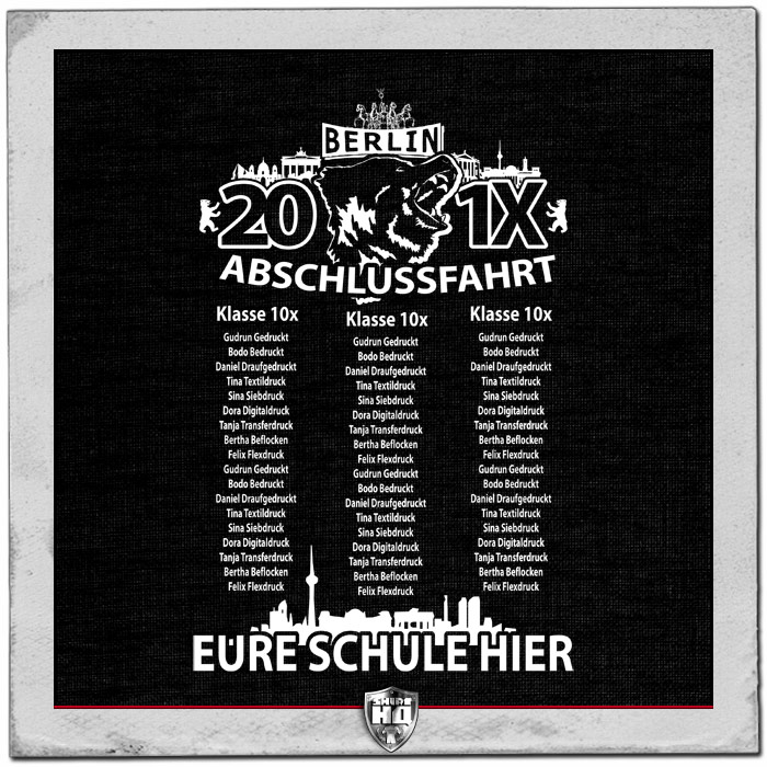Klassenfahrt T-Shirt Berlin Party Crew