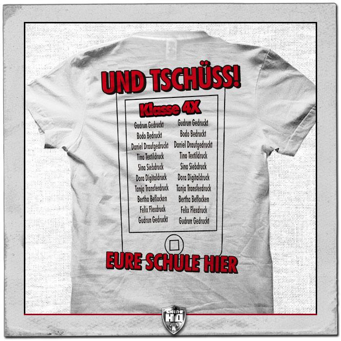 Klassenfoto Abschluss Shirt Tablet