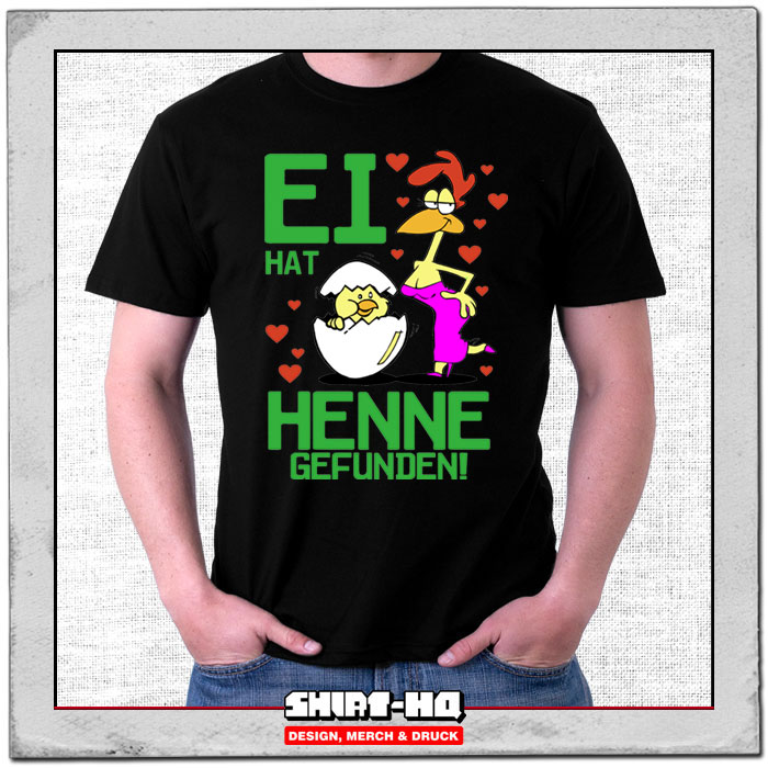 JGA Shirt mit Motto Ei sucht Henne